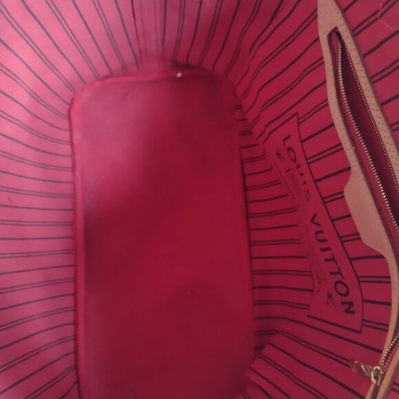 💯% authentic Louis Vuitton Neverfull Monogram Tote Mm rare cerise♥️ - Picture 10 of 15